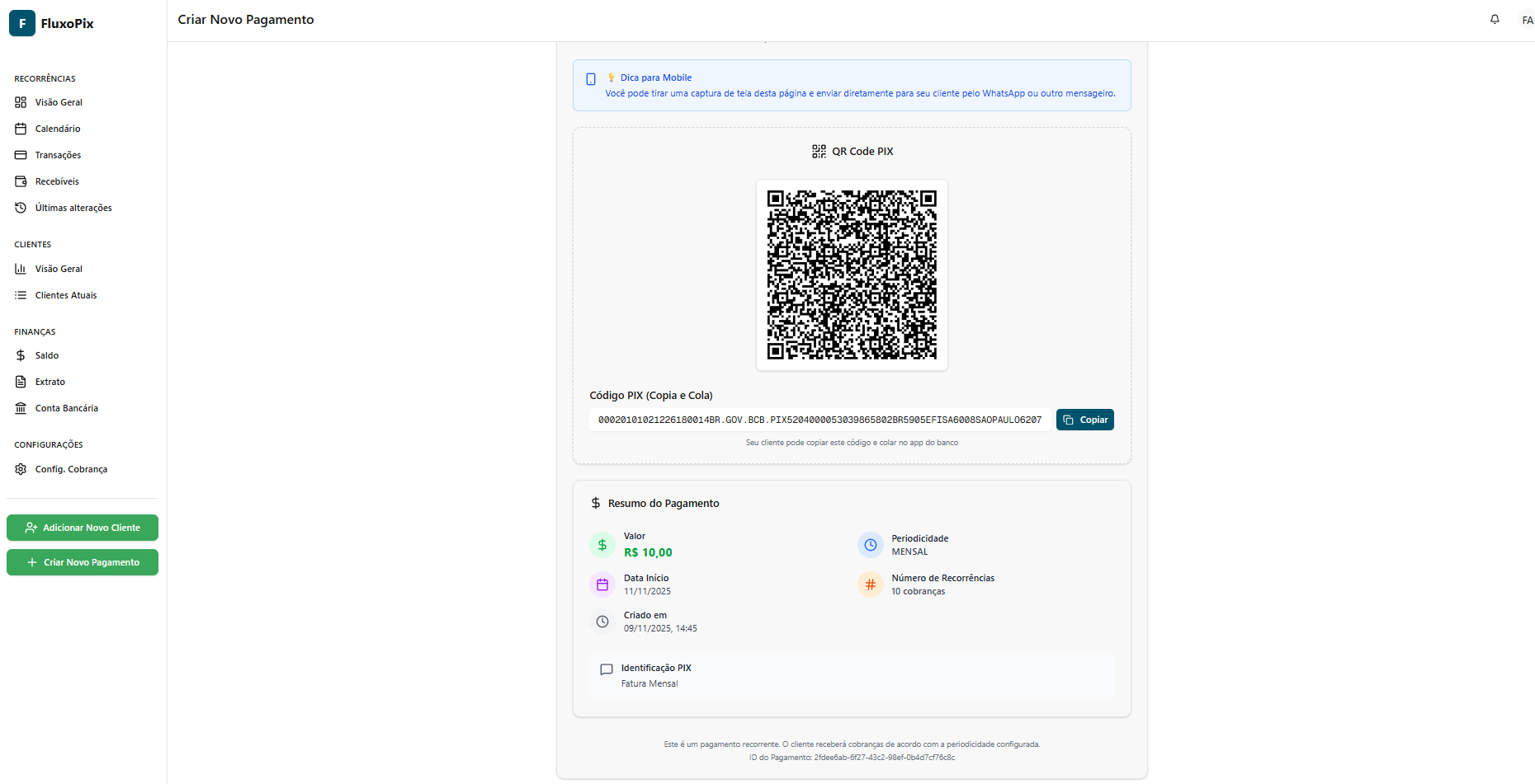 Gestão de Cobranças